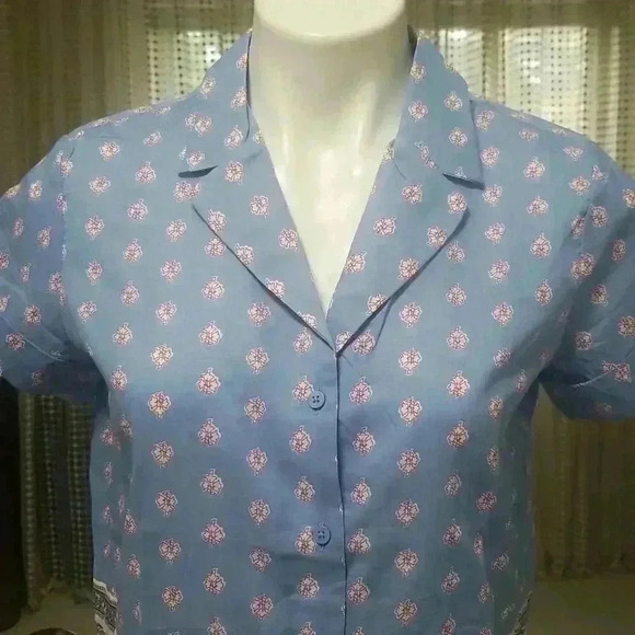 Banana Republic Border Print Boxy Shirt - Picture 6 of 14